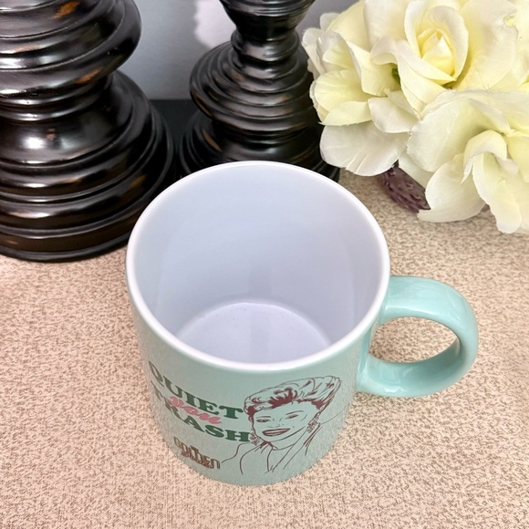NWT The Golden Girls QUIET YOU TRASH Blanche Ceramic Mug - Picture 2 of 4